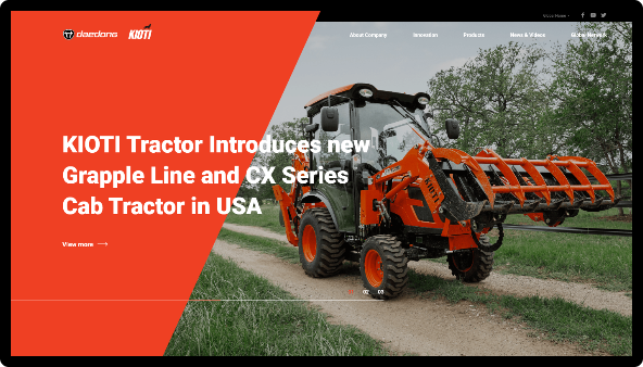 대동 글로벌 웹사이트 이미지